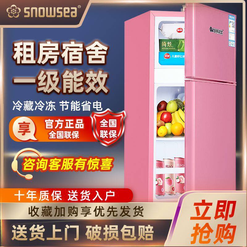 香雪海小冰箱家用双门小型迷你电冰箱宿舍家电节能冷藏冷冻大容量