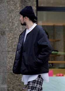 Nana 25ss日系潮牌 光电子羽绒双面穿内胆羽绒服休闲男女夹克