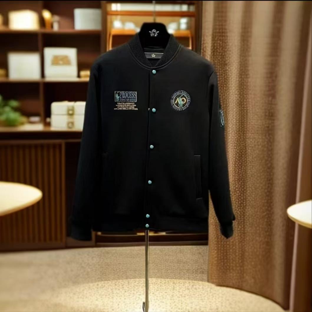 (网络图慎用有大货)棒球领刺绣英伦外套休闲夹克313B-J71-P135,男装夹克,星座313B