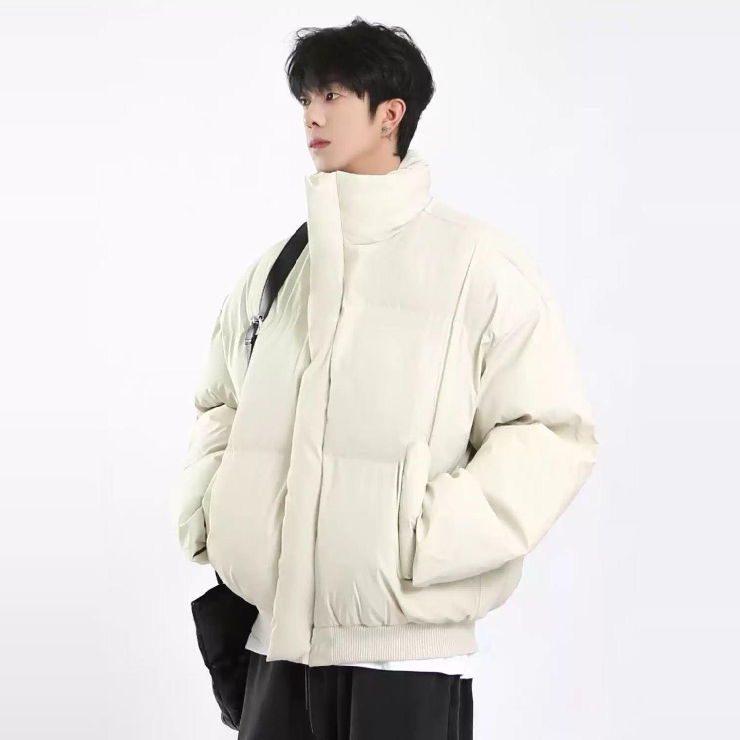 (网络图慎用有大货)美式潮牌立领PU皮休闲皮衣棉服313B-Y665-P70,男装皮衣,星座313B
