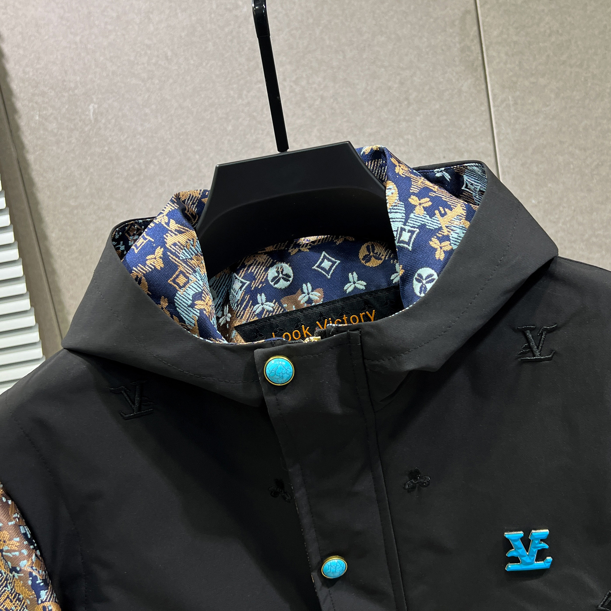 男士轻奢休闲夹克连帽外套春秋潮男连帽上衣潮流313B-A503-P130,男装夹克,星座313B