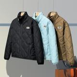 美式复古宽松保暖男生加厚情侣款冬季英伦立领棉服313B-NC359-P60，男装棉衣，星座313B