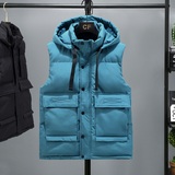 纯色活帽潮流马甲休闲情侣韩版英伦风轻坎肩肥马甲313B-YH919-P65，男装背心/马甲，星座313B