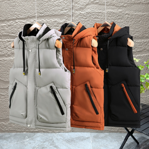 秋季新款活帽马甲休闲保暖潮范韩流保暖加厚坎肩 313B-XXL568-P60图片