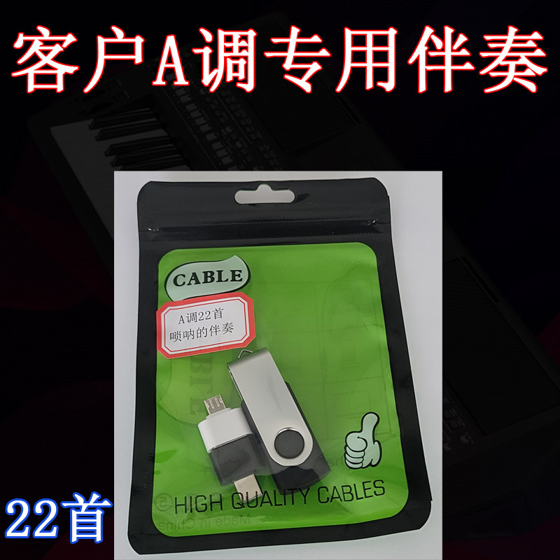 客户专用22首A调U盘 唢呐的伴奏U盘 管子小号伴奏U盘 萨克斯伴奏