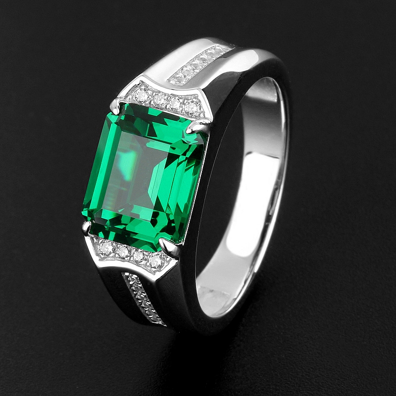 精工轻奢高级戒指男纯银镀白金