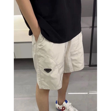 【广州版本 三标齐全】网红同款弯刀短裤三角标宽松速干裤夏天裤