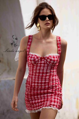 forloveandlemons吊带mini短裙女