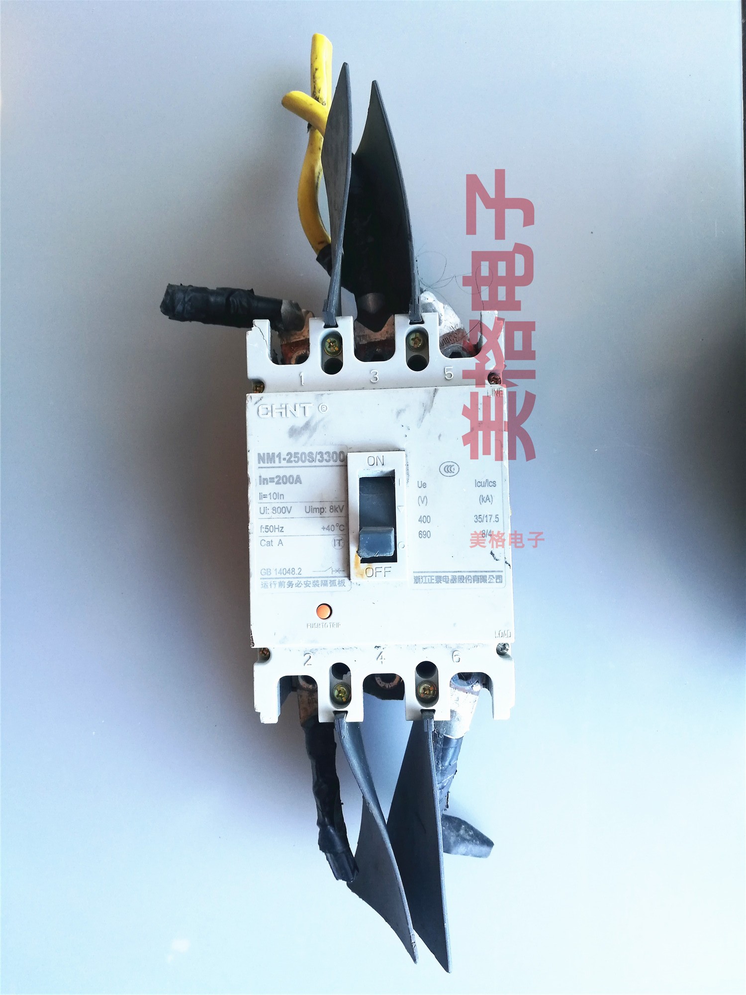 原装拆机正泰塑壳断路器空气开关 NM1-250S/3300 200A 8kV 800V