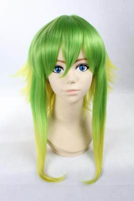 VOCALOID GUMI山茶花 i渐变高温丝45cm动漫cosplay假发