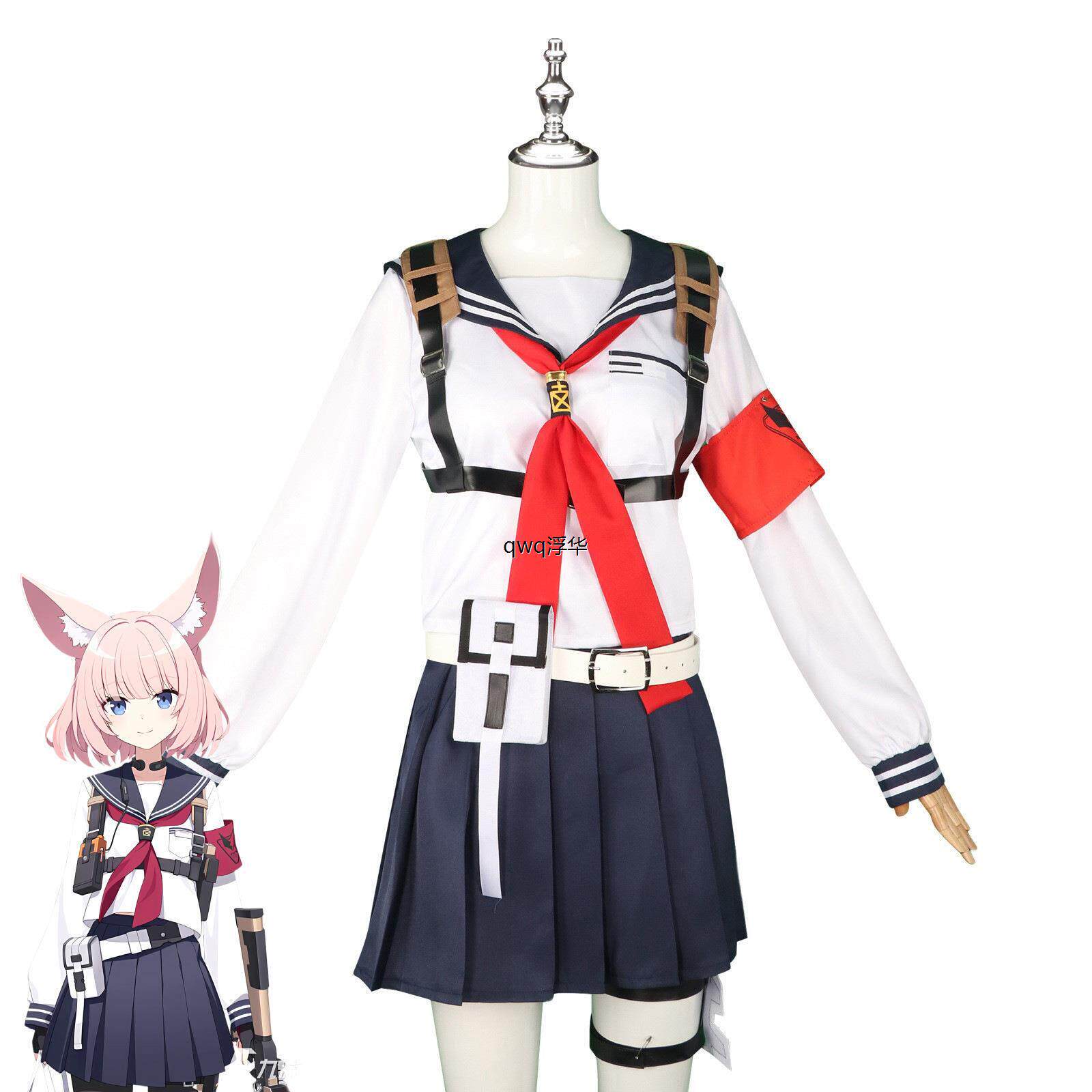 狐狸小队cos服 妮可FOX甜美可爱cosplay校服裙装假发全套万圣节