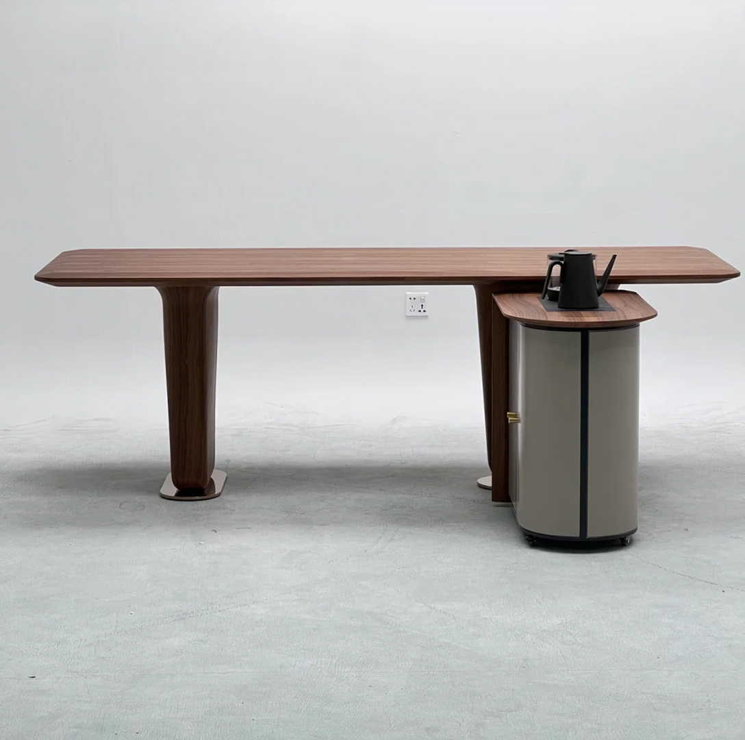 办公茶台书桌茶桌一体别墅茶桌椅