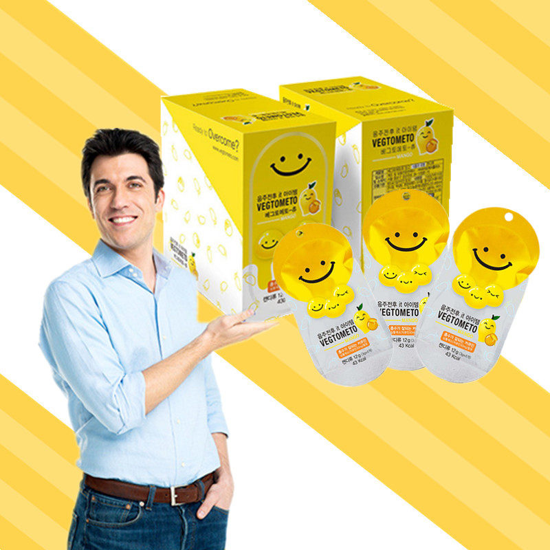 韩国现货进口解醒笑脸酒糖灵非药物芒果味笑脸糖非千神杯不器醉