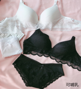 黑白色孕妇内衣内裤套装怀孕期拍照写真纯棉哺乳文胸女孕照聚拢薄