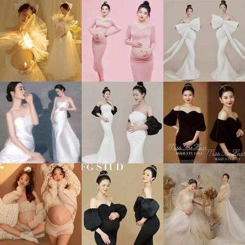 孕妇拍照写真服装可爱清新