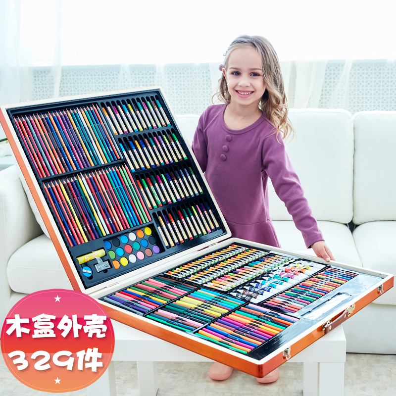 儿童画笔套装72色水彩笔套装幼儿园彩色笔文具礼盒36色节日生日礼物彩笔 Изображение 1 儿童画笔套装72色水彩笔套装幼儿园彩色笔文具礼盒36色节日生日礼物彩笔 Изображение 1