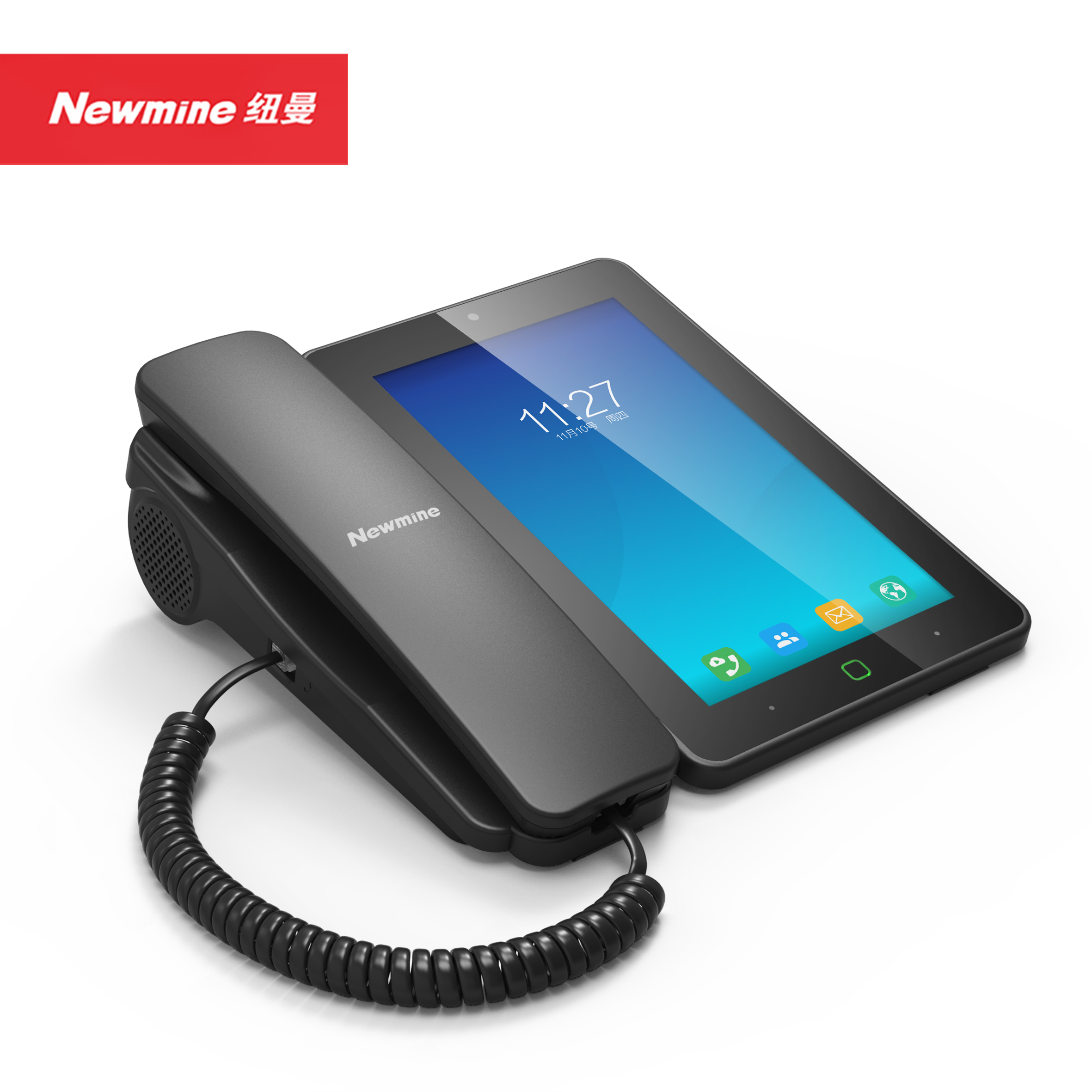 纽曼HL2008TSD-9084(R)安卓智能ip电话机 可视频会议大屏sip座机