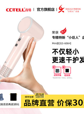 COTELL肯特高速吹风机mini迷你便携家用负离子护发电吹风筒 606H