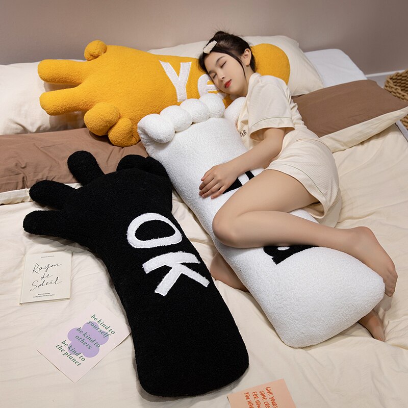 搞笑创意毛绒夹腿睡觉家居靠枕