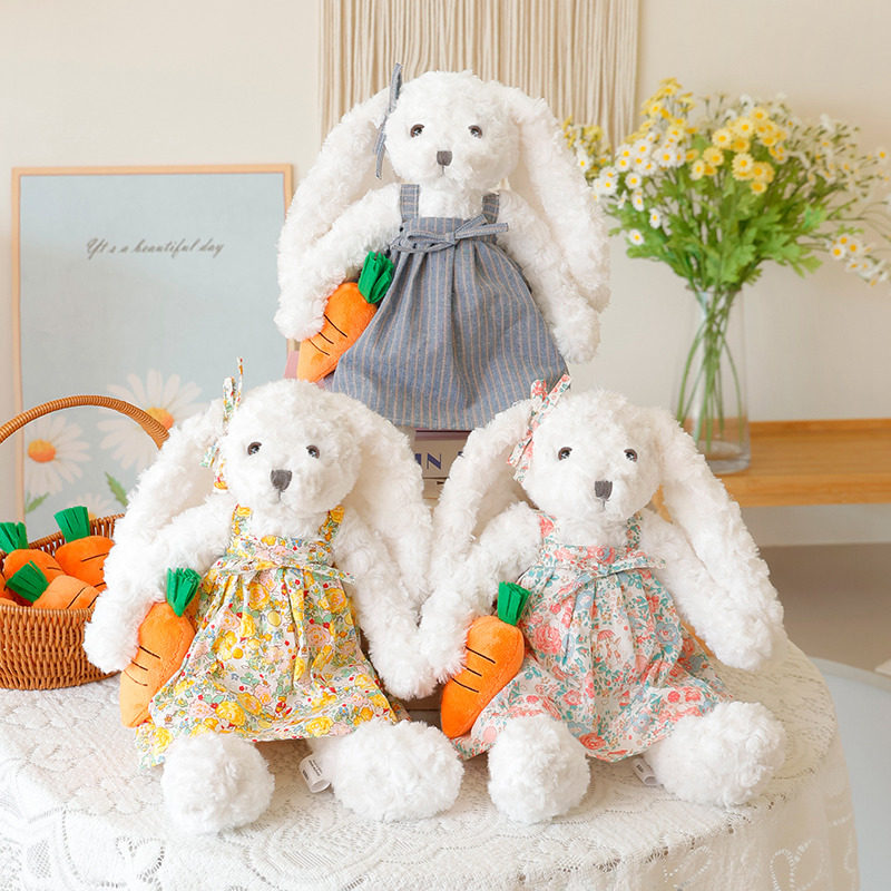 瑞可羊春游小兔玩偶睡觉抱毛绒玩具安抚娃娃抱枕女孩玩偶兔子公仔