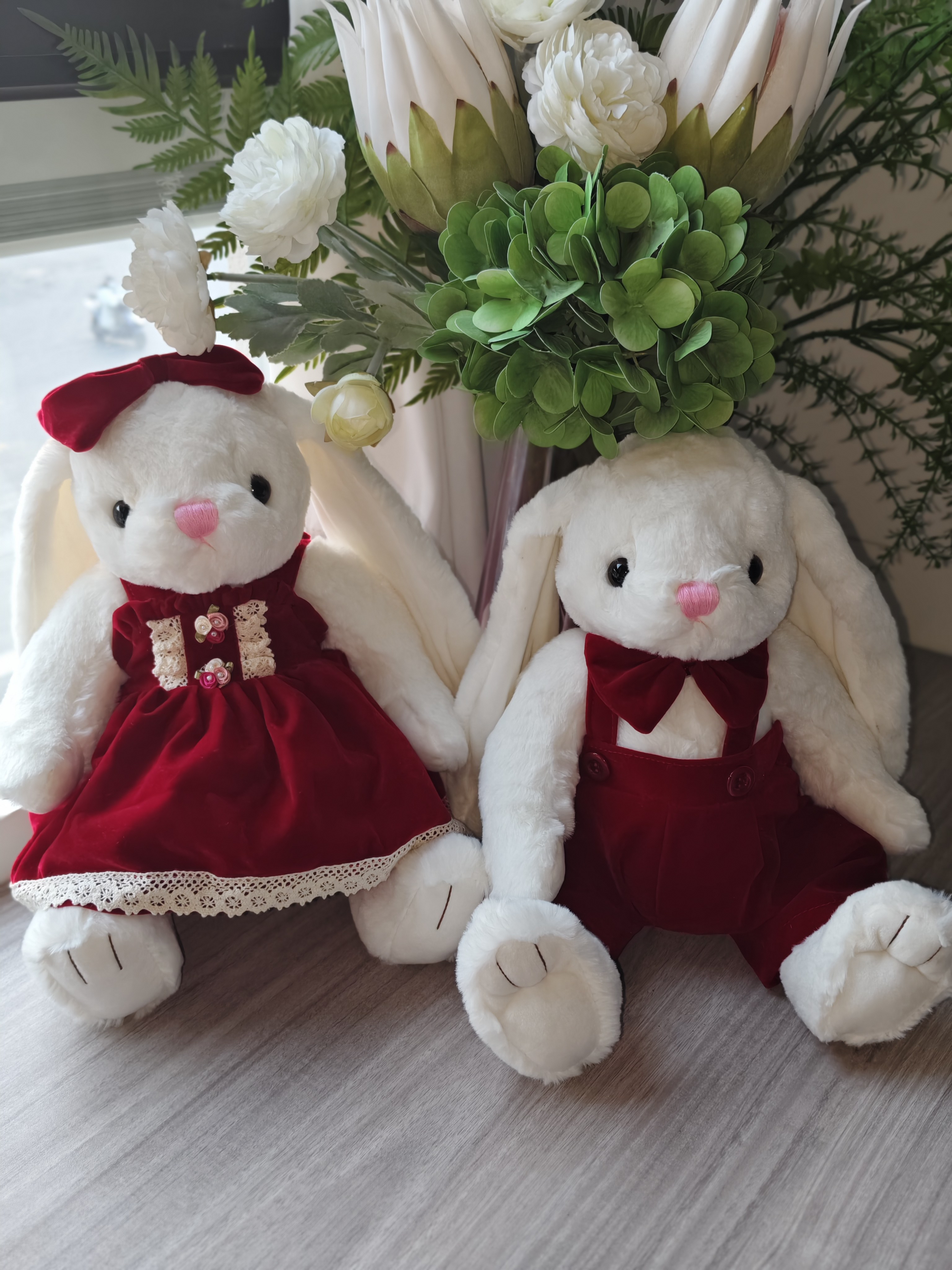 可爱小兔公仔毛绒玩具情侣兔布娃娃玩偶睡觉抱枕儿童生日礼物女生