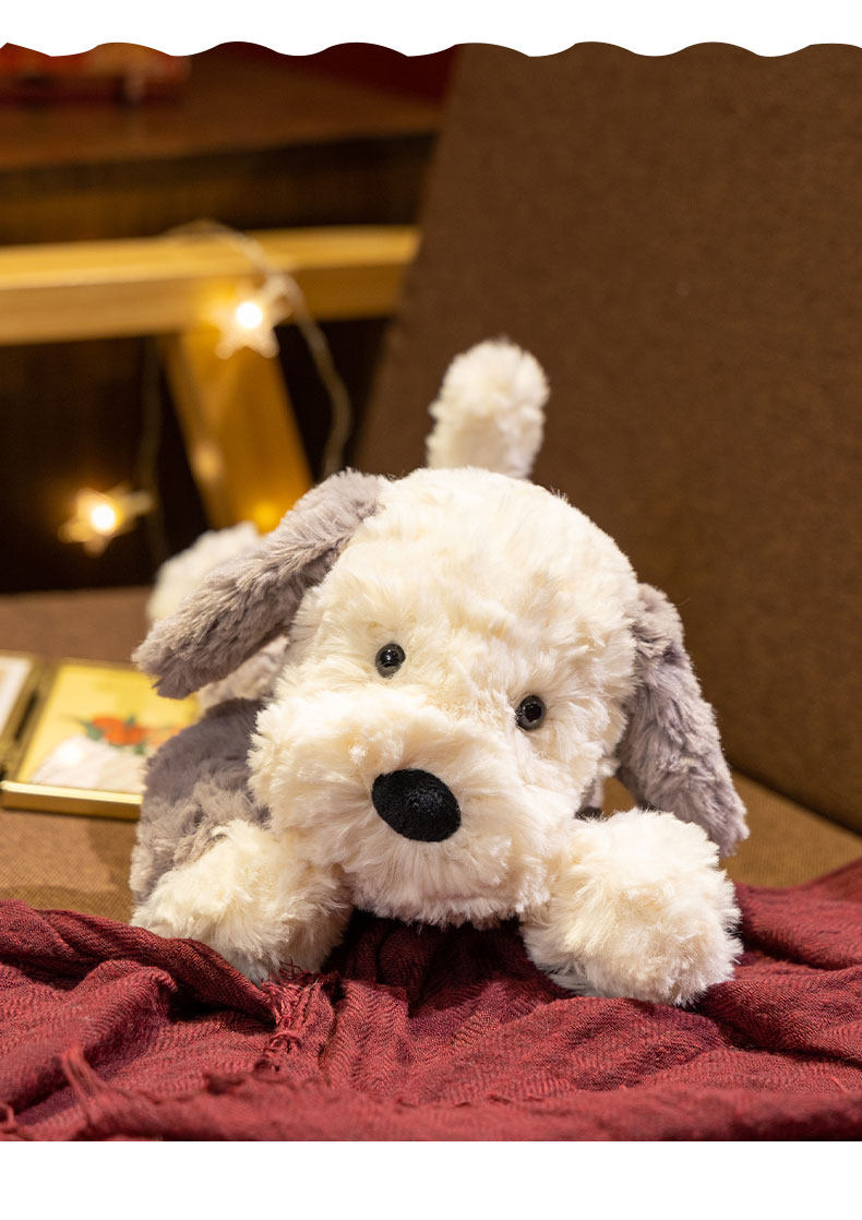 可爱趴款小狗玩偶乖乖修狗公仔抱枕安抚陪睡布娃娃毛绒玩具送女生
