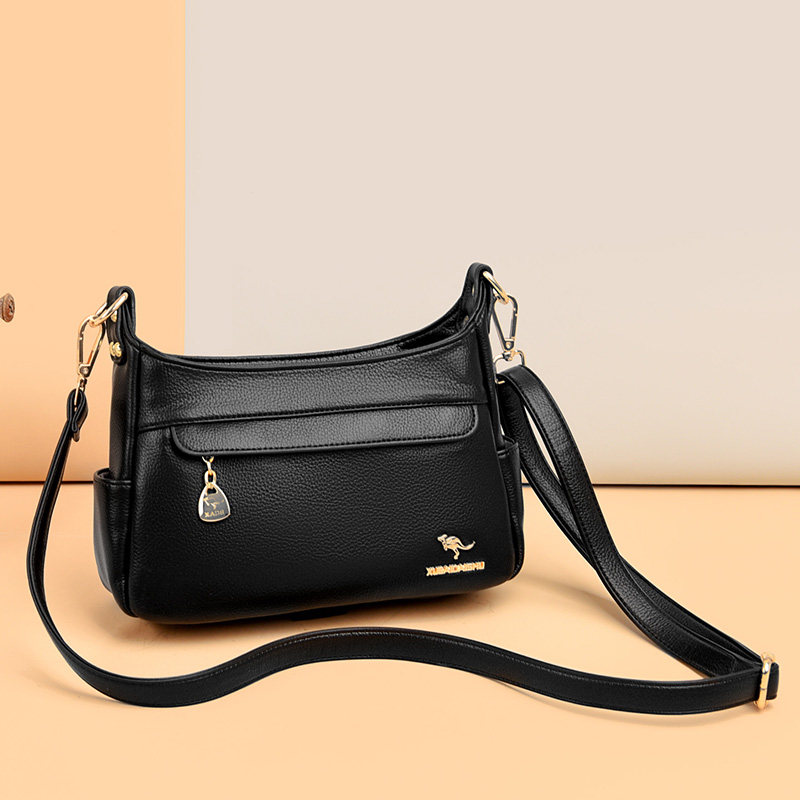 正品牌包包送妈妈款大气斜挎包大容量真皮实用型百搭女士包软牛皮