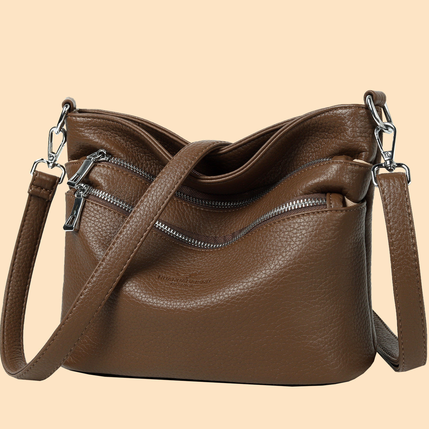 品牌真皮斜挎包包女2026新款冬单肩包妈妈包女大容量包包气质百搭