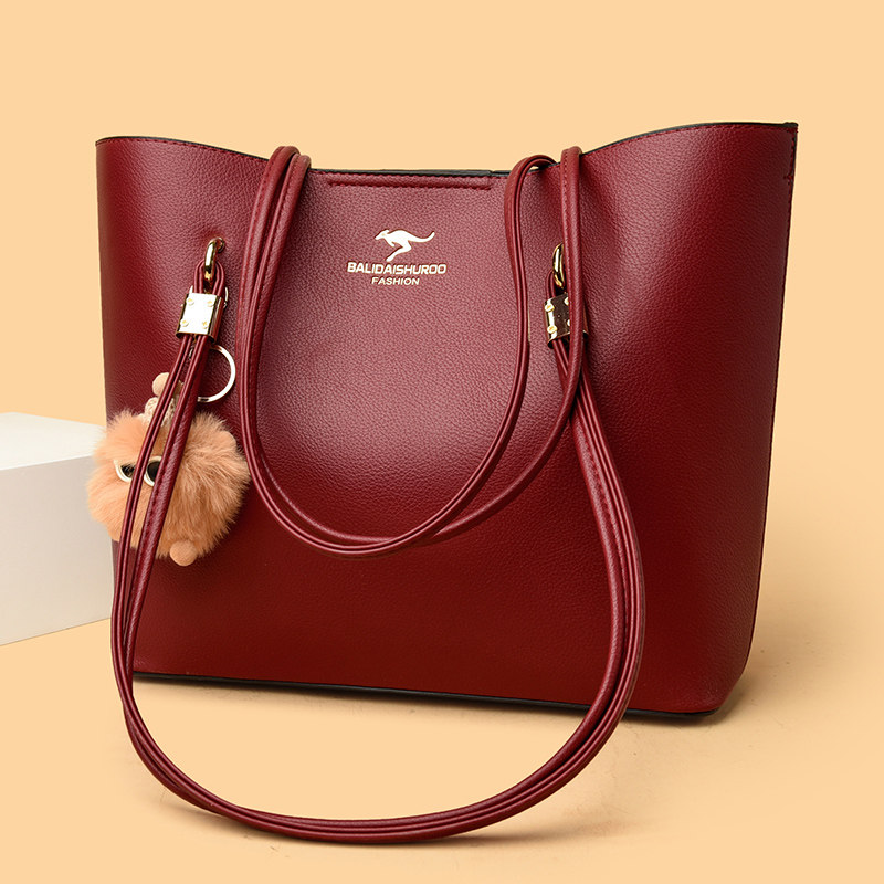 品牌真皮托特包女2025新款时尚通勤中年妈妈包女士牛皮单肩腋下包,箱包皮具/热销女包/男包,托特包,淘宝优惠券,粉丝福利购,淘宝优惠卷