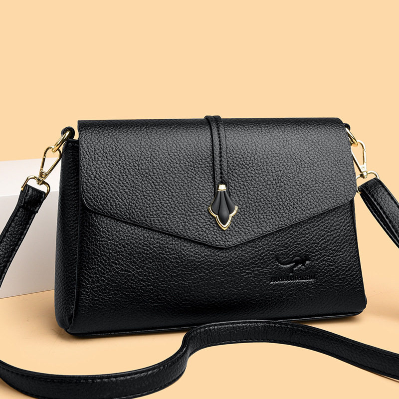 包包女式2026新款高端大气妈妈包真皮斜挎包软皮百搭时尚单肩背包