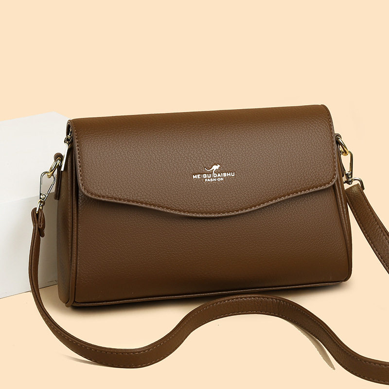 品牌真皮女包斜挎包女士包包2025新款小包包单肩手提包软皮百搭