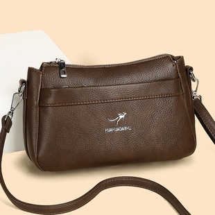 品牌真皮女包斜挎包包女款2025新款小包单肩包妈妈包中年包包牛皮