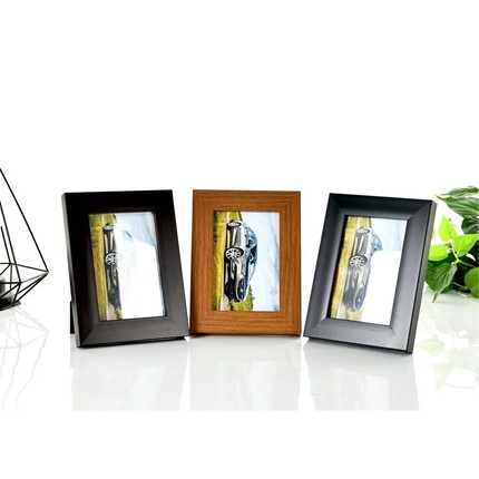 汇百家相框创意摆台边宽3厘米7寸8寸A4塑料相框PS发泡仿木画框