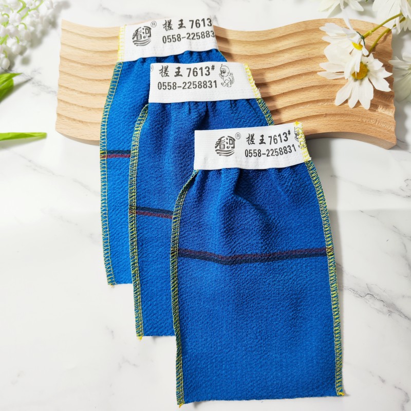 粗砂洗澡巾看河沐浴手套搓澡巾