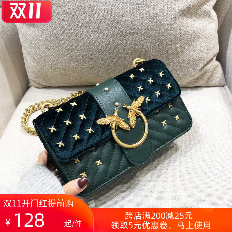 香港潮牌丝绒燕子包链条包包2020早秋新款酒神女包单肩斜跨小方包在类目 箱包皮具/热销女包/男包, 女士包袋中 - 来自Buy2taobao.com提供专业的淘宝代购服务