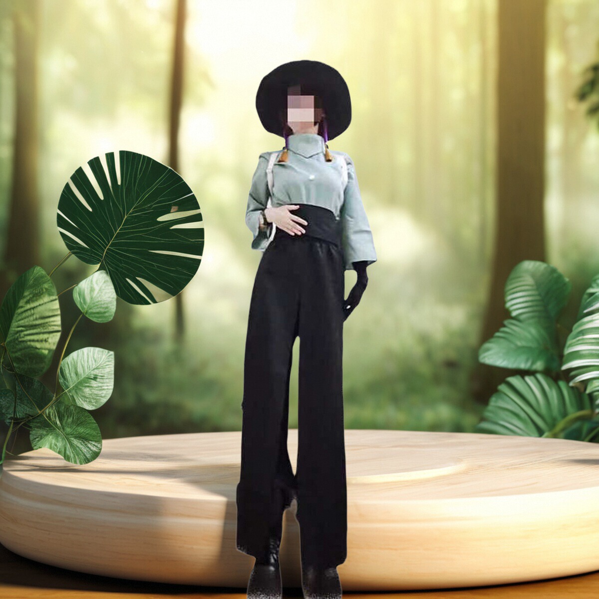 君悦sK.光遇预言季巫师古风长裤cosplay装武士裤定制全套