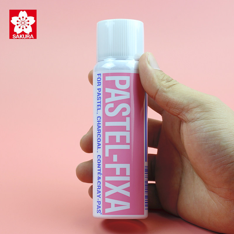 樱花素描油画棒定画液喷雾通用彩铅水彩水粉色粉固色剂联考无味