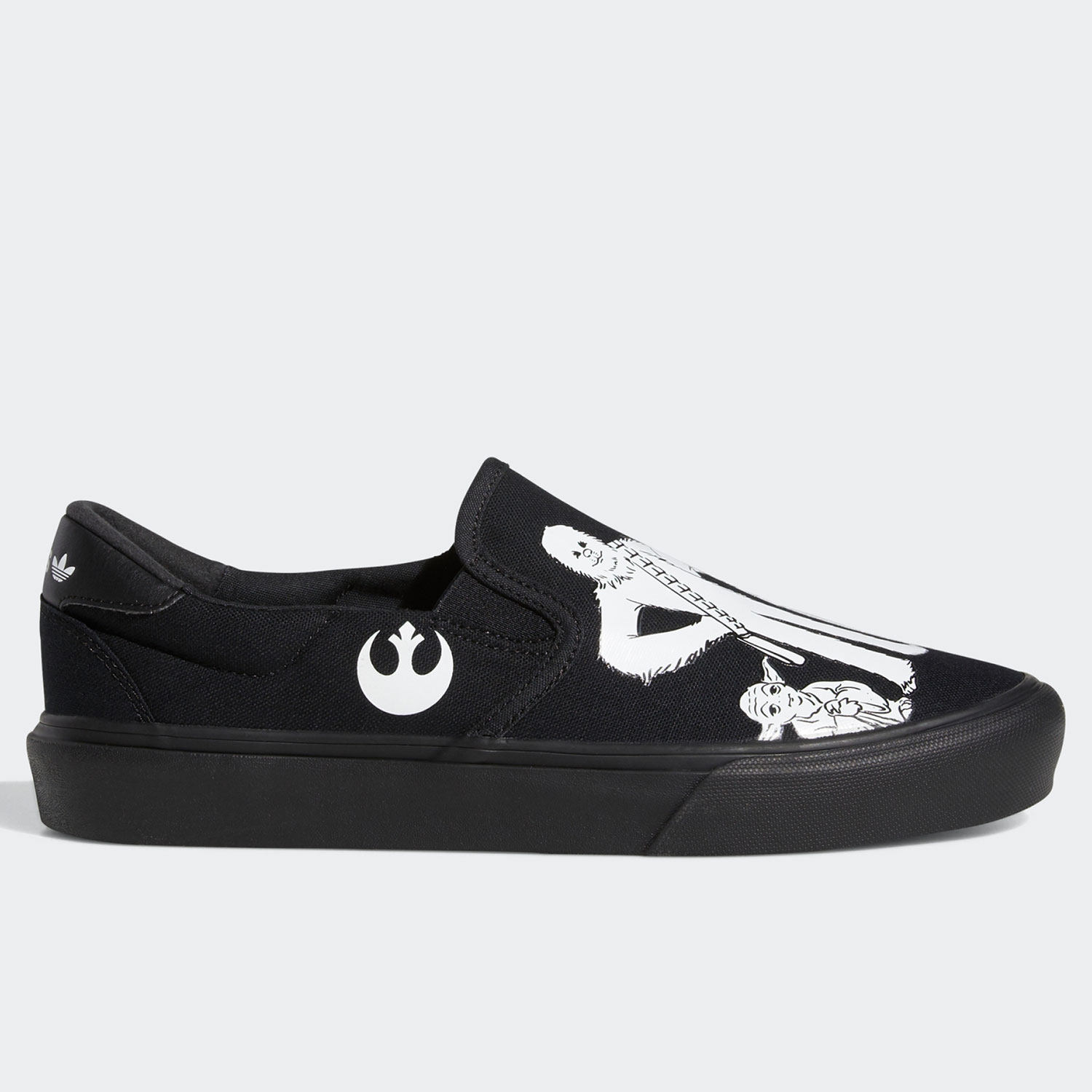 阿迪达斯男子套入式帆布鞋