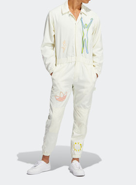 Adidas/阿迪达斯正品三叶草LOVE UNITES JUM男女运动连体衣H43972