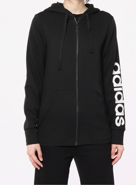 Adidas/阿迪达斯正品女子运动训练针织夹克长袖休闲外套S97076