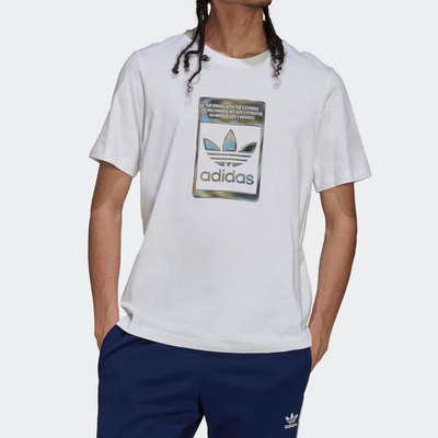 Adidas/阿迪达斯正品三叶草年夏季新款男子圆领透气短袖T恤H13500