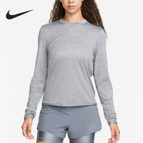 Nike/耐克正品休闲透气新款女士圆领跑步运动长袖上衣FB4298-084