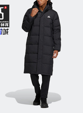 Adidas/阿迪达斯正品冬季新款男女运动保暖连帽羽绒服HZ5345