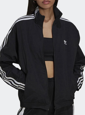 Adidas/阿迪达斯正品三叶草新款女子休闲拉链夹克外套H20540