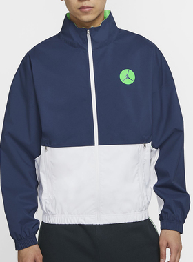 Nike/耐克正品男装新款休闲透气翻领篮球运动夹克外套CW0838