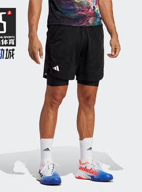 Adidas/阿迪达斯正品新款男子透气休闲运动训练短裤HT7218