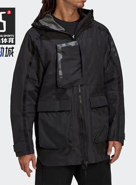 Adidas/阿迪达斯正品TERREX户外男子时尚运动连帽夹克外套 H65704
