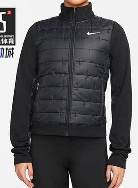 Nike/耐克正品 秋季新款女子运动短款保暖棉服外套 DD6062-010
