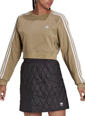 Adidas/阿迪达斯正品三叶草休闲女子透气时尚运动圆领卫衣 H43923