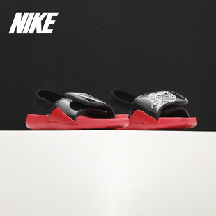 魔术贴凉拖AA2519 JORDAN乔7黑红男小童儿童运动凉鞋 Nike 耐克正品